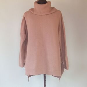 Cowl Neck Ribbed Sweater